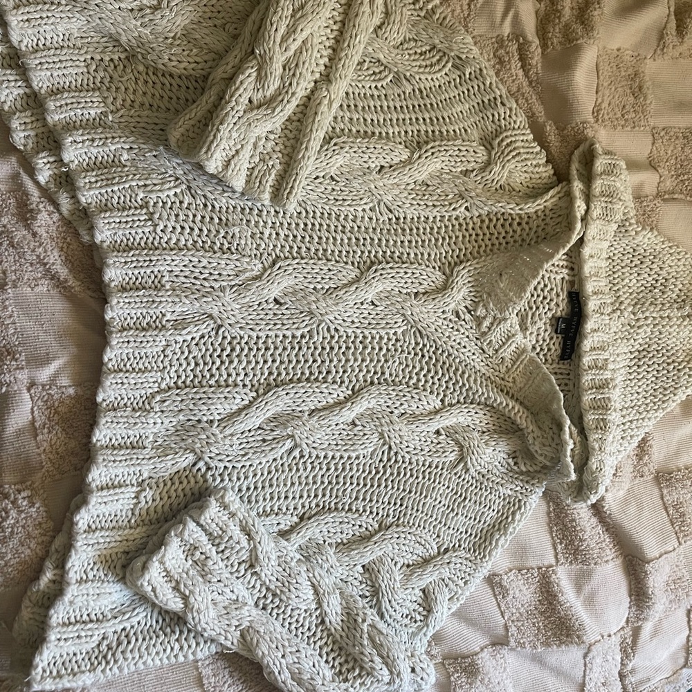 Cable Knit Cream Sweater